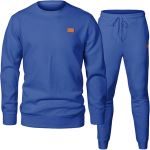 Nouvelle conception, ensemble de survêtement décontracté pour homme, en coton marron, respirant, pour l'hiver, design 2-en-1, écologique, léger - Product Image 1