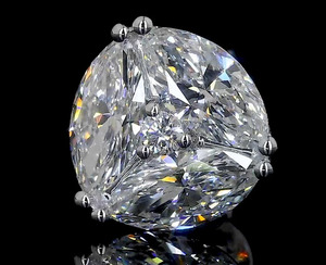 Brilliant Cut Lab Grown Diamond Stud <b>Earrings</b> Women's Engagement <b>Wedding</b> Jewelry Rhodium Plated 10K 14K 18K Gold 925 935 <b>Silver</b> - Product Image 2