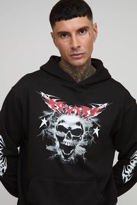 Sweat à capuche d'hiver imprimé par transfert thermique de qualité supérieure pour hommes, pull-over personnalisé uni teint en filature, 100% coton molleton - Product Image 6