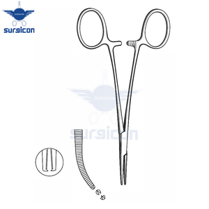 Pinzas Micro Halsted de 12.5 cm (5 Pulgadas), Curvas, Extra Delicadas, de Acero Inoxidable Premium, Hemostáticas, para Microcirugía Plástica - Product Image 3