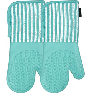 100%Cotton Woven <b>Kitchen</b> Chef Mittens Custom Logo Printed Cotton Mitten Gloves Heat Resistant <b>Kitchen</b> Mittens - Product Image 4