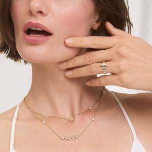 Lab Grown Diamond Oval Cut Bezel <b>Set</b> Eternity Band <b>Ring</b> 10K 14K 18K Gold 925 935 Sterling Silver <b>Women</b> Engagement Party <b>Wedding</b> - Product Image 2