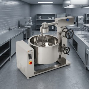 Olla de vapor rotativa con inducción Amicook 380V/440V, modelo resistente al calor, de aluminio, automática, para carnes, uso culinario profesional. - Product Image 4