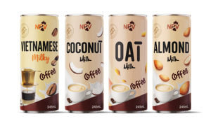 เครื่องดื่มนมกาแฟเวียดนาม NPV แบบมีฟอง ขนาด 245 มล. บรรจุกระป๋อง ชาพร้อมดื่ม สำหรับคนทานวีแกน ปราศจากกลูเตน อายุการเก็บรักษา 12 เดือน แบบเขย่าดื่มได้ - Product Image 3