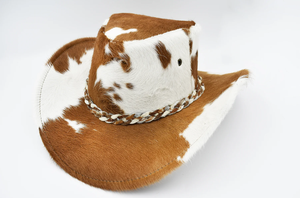 Chapeau de cowboy unisexe en polyester à large bord, décontracté, pour l'extérieur, toutes saisons, taille adulte 50-52 cm - Product Image 6