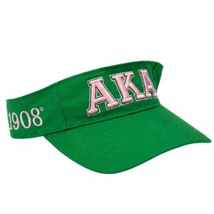 Casquette à visière brodée verte AKA pour femme, chapeau de soleil réglable, visière de sport, accessoire de mode décontracté pour l'extérieur, pour dames - Product Image 2