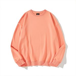 Sweat-shirt surdimensionné à col rond pour homme, personnalisé OEM, de haute qualité, à épaules tombantes, motif uni, avec doublure automne, en tissu tricoté délavé - Product Image 4