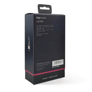 Boîte cadeau magnétique avec logo personnalisé, emballage en carton rigide pour chargeur sans fil, support de voiture et adaptateur secteur - Product Image 5