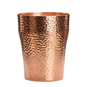 Handcrafted Copper Hammered <b>Mug</b> with Woven Handle Modern Luxury Style <b>Large</b> Capacity Durable Drinkware for Home & Office Use - Product Image 3