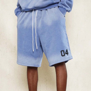 ชุดเซ็ตเสื้อผ้าผู้ชายแบบ unisex สำหรับฤดูหนาว ผ้าคอตตอนฟลีซแบบย้อมสีเอซิด ระบายอากาศได้ดี ชุดสองชิ้น - Product Image 5