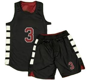 Maillot de basket-ball unisexe personnalisé de haute qualité en gros, ensemble de sublimation pour le football, impression de logo personnalisé, broderie sur le haut - Product Image 1