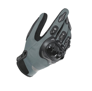 Gants de moto en cuir de qualité supérieure, entièrement en cuir, avec logo personnalisé imprimé, pour homme et femme. - Product Image 2