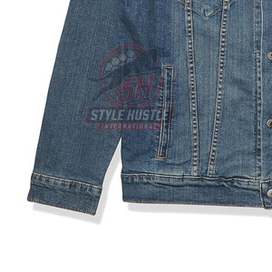 Veste en jean unie, prix imbattable, service OEM, confortable, respirante, idéale pour l'hiver, en vente en ligne - Product Image 6