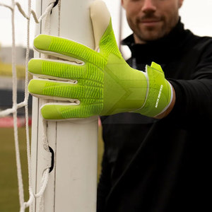 Vente directe d'usine, gants de gardien de but en cuir pour l'extérieur, étiquette privée en stock, imperméables, antidérapants - Product Image 5