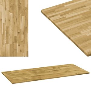 Tavolo in legno massello di rovere 0.9 \ "55.1 da tavolino rettangolare spessa \" x23.6 \" - Product Image 1