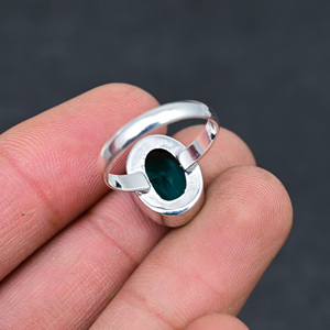Blue <b>925</b> <b>Silver</b> Luxury Gemstone <b>Rings</b> for Party - Product Image 3
