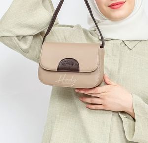 Luxury Fashion Authentic Satin Lined Premium Synthetic Leather Mona <b>Shoulder</b> Bag with Unique Braided <b>Strap</b> Detail Zipper Closure - Product Image 6