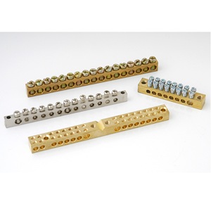 Barre omnibus de terre électrique en cuivre et laiton, connecteur de bornier à 12 voies avec trou de 8 mm pour boîtier de distribution - Product Image 3