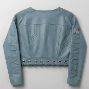 มาลูซา อินดัสทรีส์ เสื้อครอปท็อปสตรีทแวร์หรูหราสำหรับฤดูหนาว ผ้าเทอร์รี่ โลโก้ด้านหน้า ผ้าฝ้าย 100% คุณภาพสูง ขายส่ง - Product Image 3