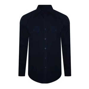 Chemise habillée classique pour homme, coupe ajustée, tissée, manches longues, en mélange de coton infroissable, boutonnée, pour affaires, bureau et soirées - Product Image 5