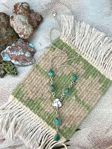 Collar de Turquesa Kingman de Magnesita de Caballo Salvaje Hecho a Mano, Plata de Ley, Joyería Boho del Suroeste, Regalo para Ella - Product Image 6