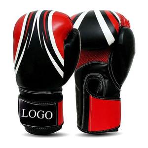 Gant de boxe en cuir blanc sur mesure de haute qualité avec logo de marque client - Product Image 3