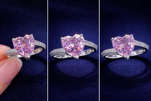 Anillo Solitario Elegante de Plata de Ley 925 con Diamante, Regalo de Boda para Mujer, Propuesta de San Valentín, al por Mayor - Product Image 2