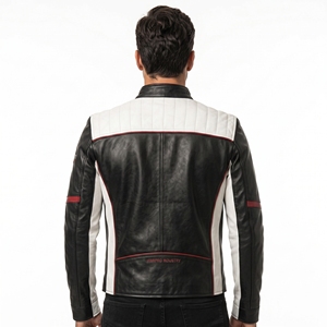 Men Leather <b>Jacket</b> Stylish Genuine Leather Coat Comfortable Interior Durable Construction Classic Outerwear For Casual Wear - Product Image 6