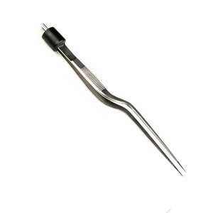 Pince bipolaire non isolée à baïonnette 16,5 cm avec pointes de 0,5 mm, 1,0 mm et 2,0 mm, instrument chirurgical électrique en acier inoxydable - Product Image 4