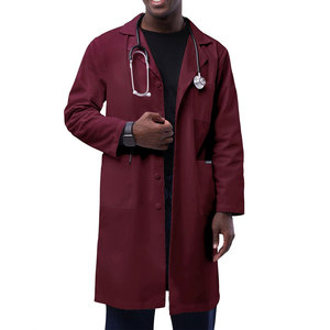 Comfortable Medical Scrub Top Soft Fabric Breathable Long Sleeve Workwear With Pockets For Everyday Wears - Product Image 1