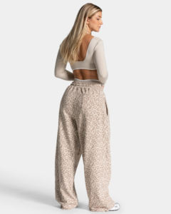 Pantalon de jogging ample en dentelle pour femme, taille mi-haute, coupe décontractée, style streetwear, vêtement de sport personnalisé - Product Image 5