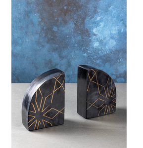 ห้องอ่านหนังสือสำนักงานห้องสมุดตั้งโต๊ะหินอ่อนสามเหลี่ยมสีขาวธรรมชาติของตกแต่งสไตล์โมเดิร์น - Product Image 1