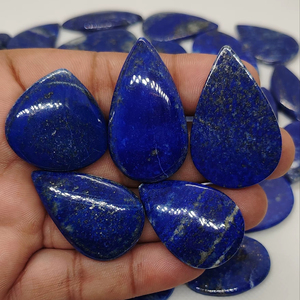 Natural Lapis Lazuli Pair Cabochon Healing Crystal Quartz Wholesale Bulk Loose Gemstone Chakra Spiritual Reiki Raw - Product Image 1