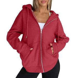 Athletic Running Sport HOODIE cremallera Fabricante impresión Modern Daily Wear Travel Mujeres Sudaderas con capucha streetwear - Product Image 1