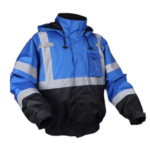 Chaqueta de Seguridad de Alta Visibilidad ANSI Clase 1 EN ISO Clase 1 con LED Intermitente Reflectante de Dos Tonos Naranja y Verde Neón para Trabajadores de Carreteras - Product Image 3