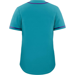 Uniformes de Béisbol Personalizados Hechos a Medida, Fabricados con Poliéster de Grado Profesional con Cierre Frontal de Botones Completos y Mangas Raglán - Product Image 2