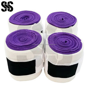 Meilleures nouveautés 2026, meilleures ventes, protège-jambes équestres pour chevaux, bandages de polo, mélange coton/polaire/polyester, fermeture à boucle et crochet, personnalisable - Product Image 6