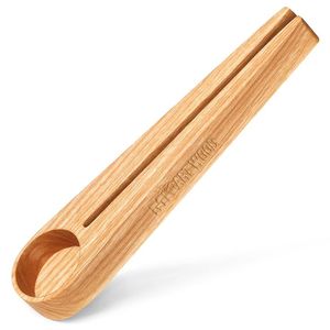 Cuillère à café en bois écologique au design classique avec long manche, cuillère doseuse durable en bois naturel 10-30 ml - Product Image 1