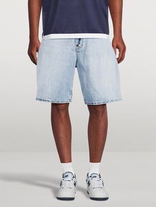 Pantalones Cortos de Mezclilla Unisex de Verano al por Mayor, Estilo Hip Hop, Transpirables, de Tiro Medio, Negros, Lavados, Holgados, Vintage, con Borde Deshilachado, Casuales, con Bolsillos Grandes - Product Image 6