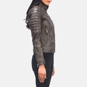 Casual Lightweight Women Petite Size Cropped Notched Lapel Short Vegan Leather Motorcycle <b>Jacket</b> Waterproof Windproof Faux Fur - Product Image 2