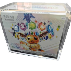 Boîte de protection pour cartes de <span class=keywords><strong>jeu</strong></span> ETB (Elite Trainer Box) Jinda, résistante aux UV, transparente, en acrylique poli, côtés de 5 mm, surface moderne. - Product Image 1