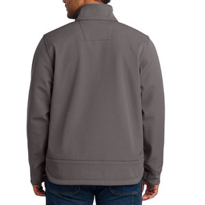 Chaqueta Softshell para Hombre Color Oliva con Bloques de Color, Cortavientos, Cuello Alto, Cierre de Cremallera, Estilo Casual para Otoño - Product Image 6