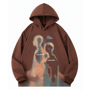 Sweat-shirts à capuche athlétiques pour hommes, sweats d'entraînement sportifs en gros personnalisés pour la gym, vêtements décontractés à manches longues coupe ample pour tous les jours - Product Image 1