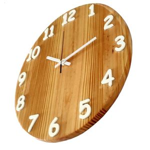 Elegante Reloj de Madera, Reloj de Pared Hecho a Mano, Económico, para Sala de Estar, Dormitorio, Oficina y Decoración de Interiores - Product Image 1