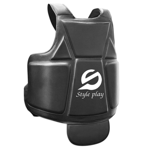 Protector de Pecho y Abdomen de Cuero Unisex Ajustable, Transpirable y de Secado Rápido, para Entrenamiento de Kickboxing, Superventas - Product Image 5
