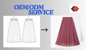 Vietnam clothing manufacturer OEM ODM Ladies woven <b>skirt</b> Woman Clothes Customized label Customized Clothing 100% Polyester - Product Image 2