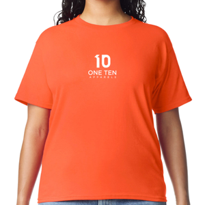 Camiseta de Mujer Naranja de Algodón Suave, Informal, de Manga Corta, Cómoda, Básica, Ropa de Moda, Ropa Personalizada al por Mayor - Product Image 4
