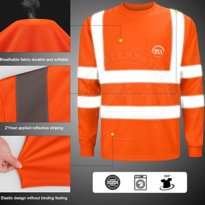 Nouveauté, vente directe d'usine, design personnalisé, vente en ligne, sweat-shirts réfléchissants de sécurité haute visibilité - Product Image 5