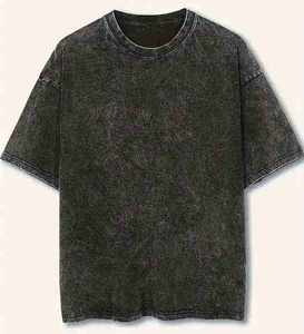 เสื้อยืดผู้ชายสไตล์วินเทจ ผ้าคอตตอนหนา 200 กรัม ทรงโอเวอร์ไซส์ ผ้าเนื้อละเอียด สไตล์สตรีทแฟชั่น - Product Image 1