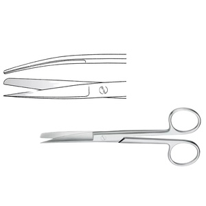 Ciseaux chirurgicaux en acier inoxydable de haute qualité, pointus/évasés, droits, 20 cm, instruments chirurgicaux manuels, fabricant - Product Image 3